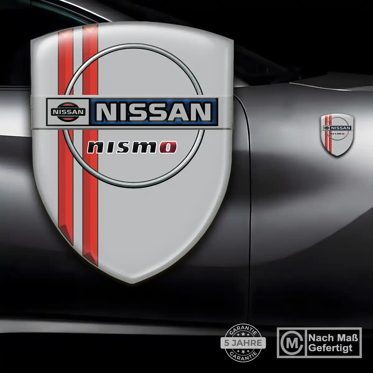Nissan Silikon Aufkleber Wappen Markenedition