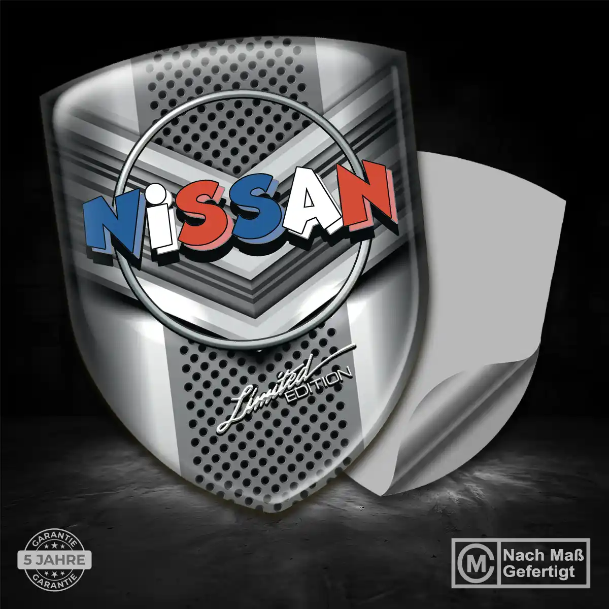 Nissan Silikon Aufkleber Wappen Premiumqualität