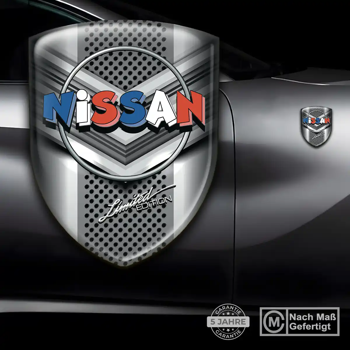 Nissan Silikon Aufkleber Wappen Premiumqualität