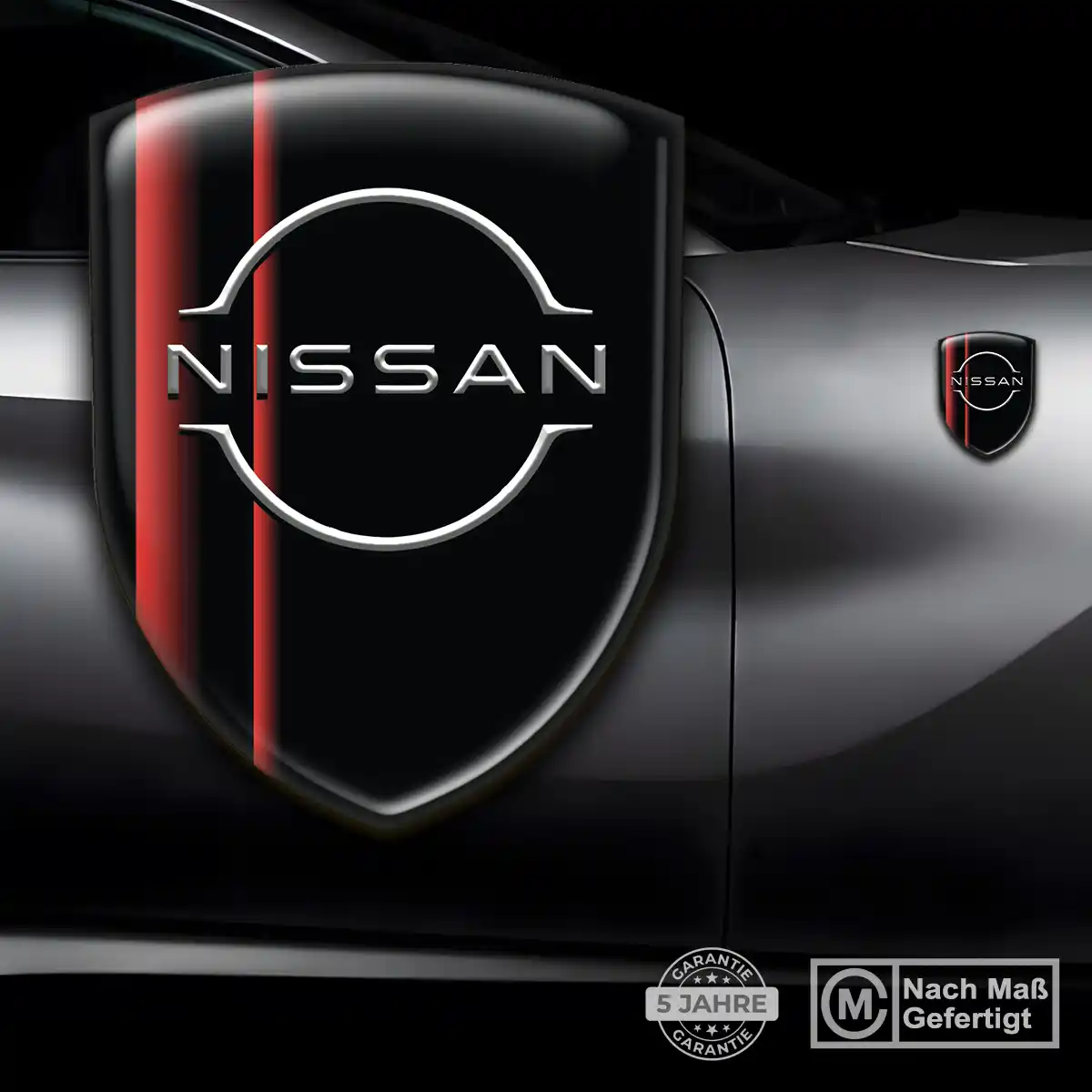 Nissan Silikon Aufkleber Wappen Stilvolles Design