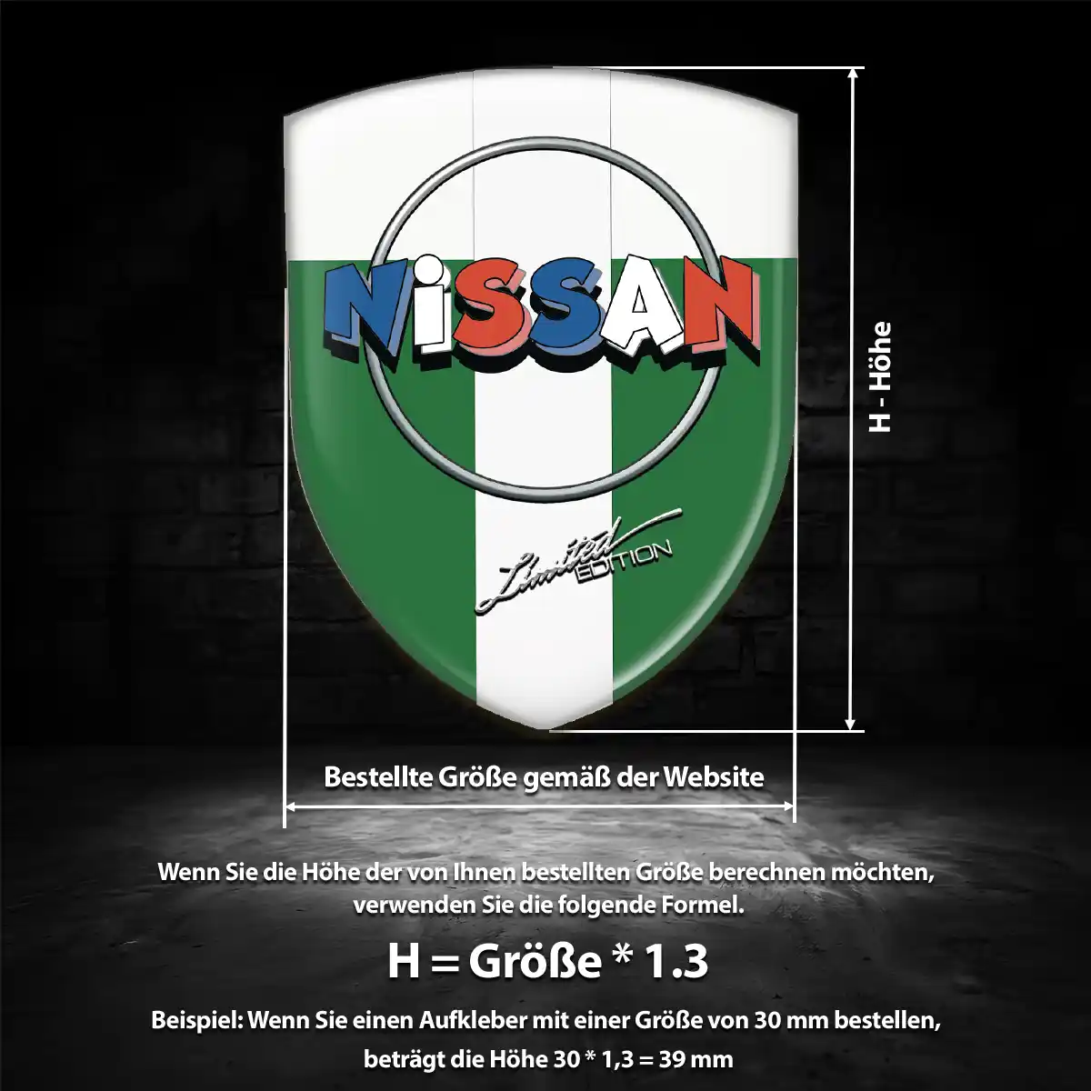Nissan Wappen Aufkleber Anspruchsvolles Design