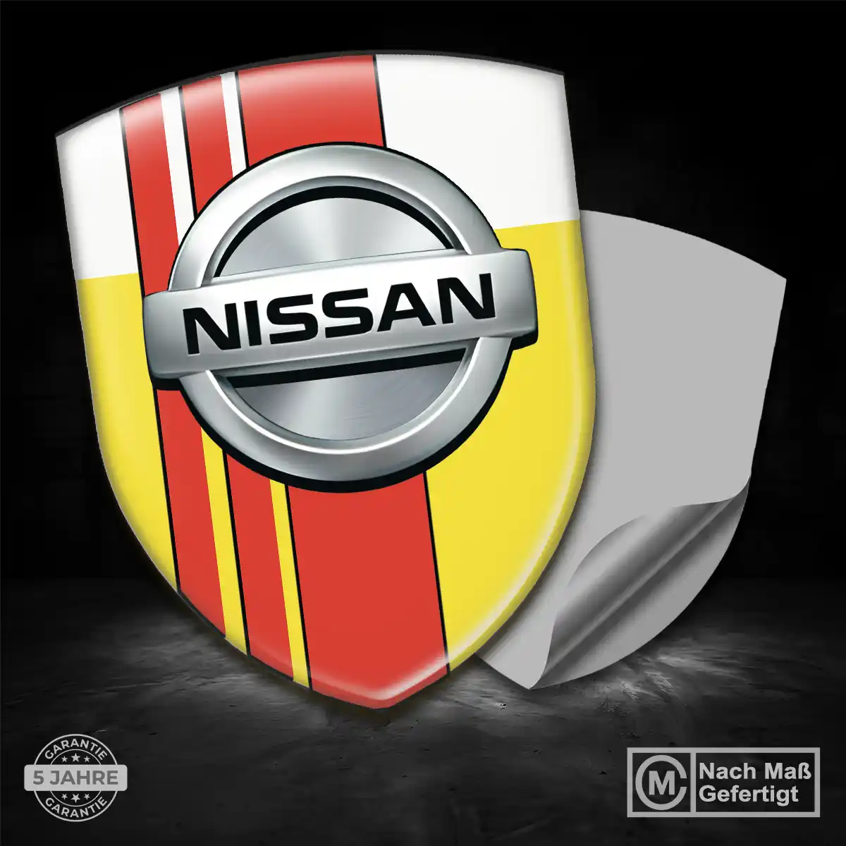 Nissan Wappen Aufkleber Ausdrucksstarkes Design