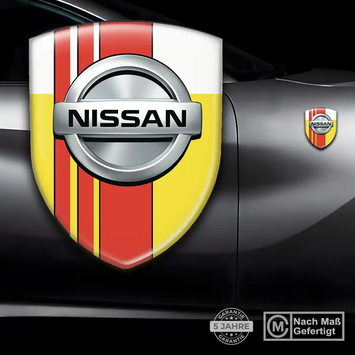 Nissan Wappen Aufkleber Ausdrucksstarkes Design