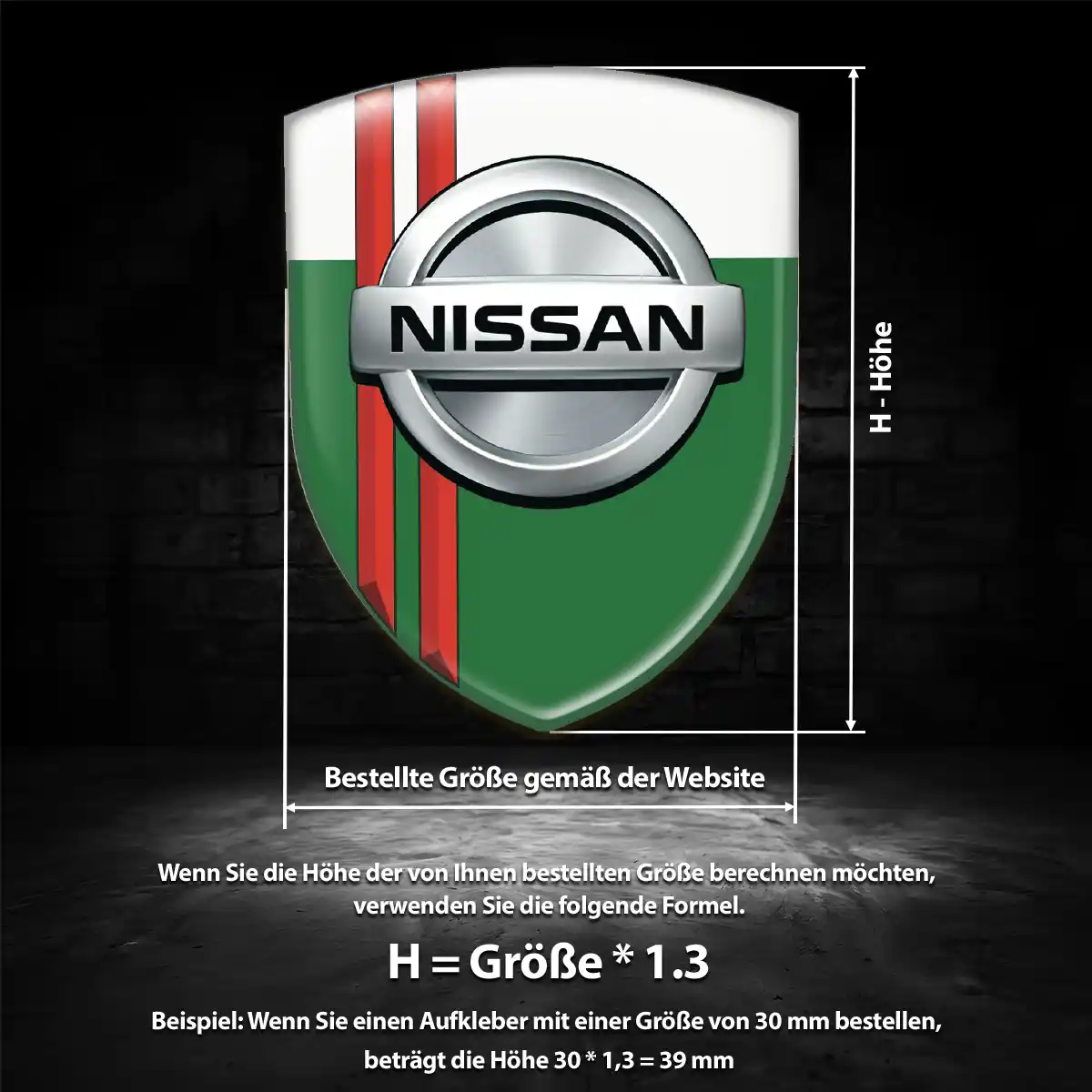Nissan Wappen Aufkleber Auto Anspruchsvolles Design