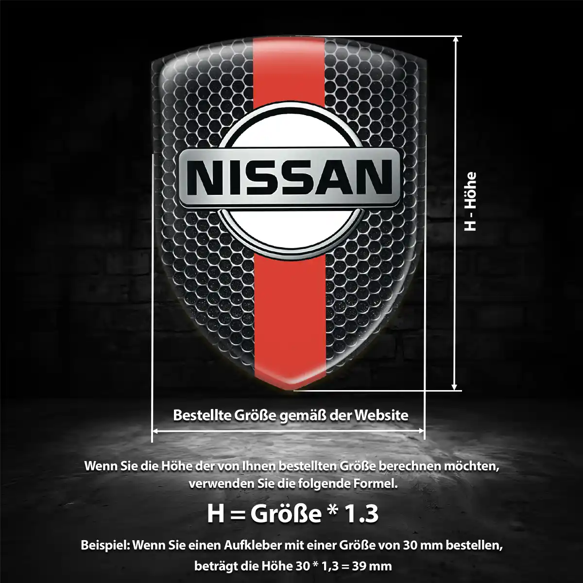 Nissan Wappen Aufkleber Auto Ausdrucksstarkes Design