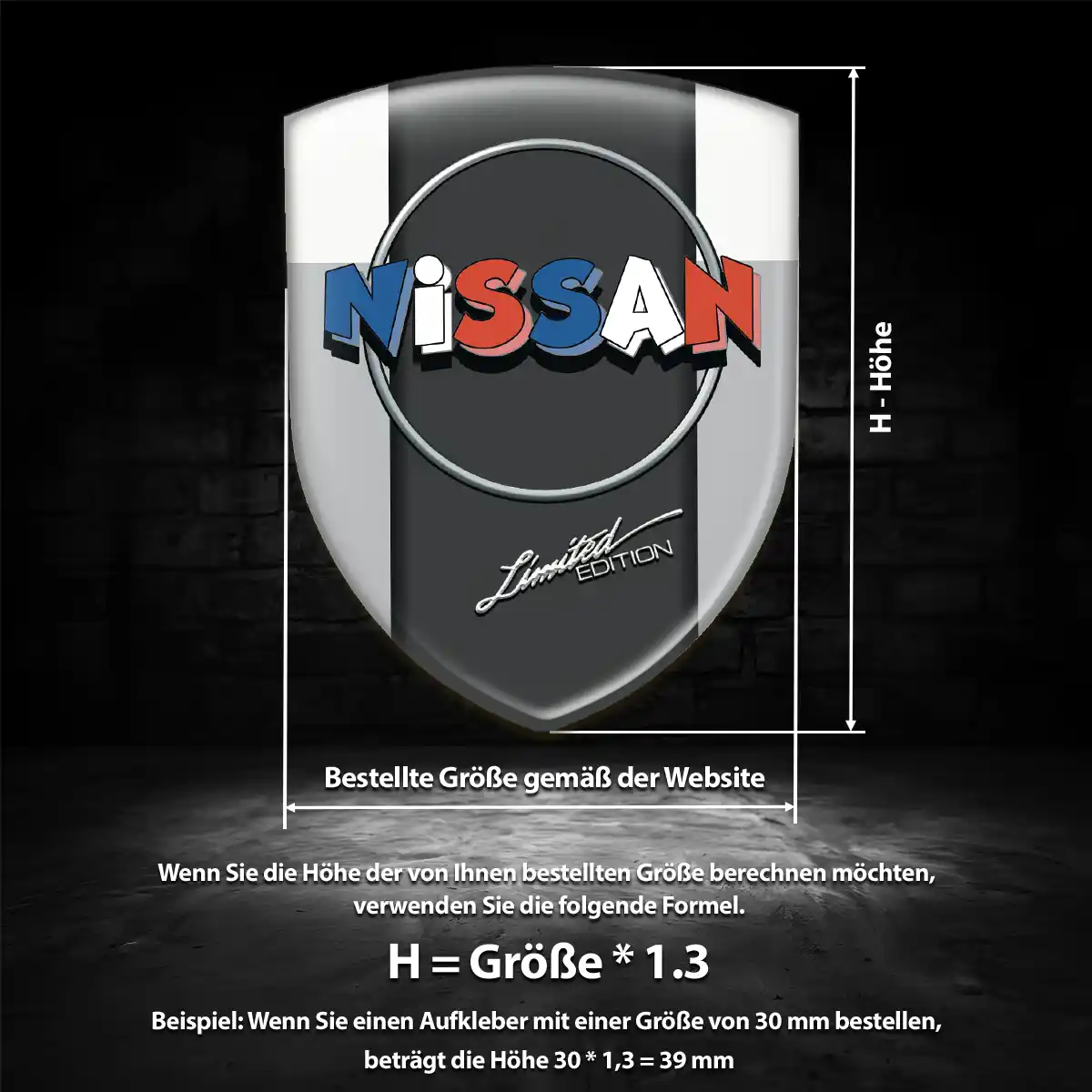 Nissan Wappen Aufkleber Auto Edles Design