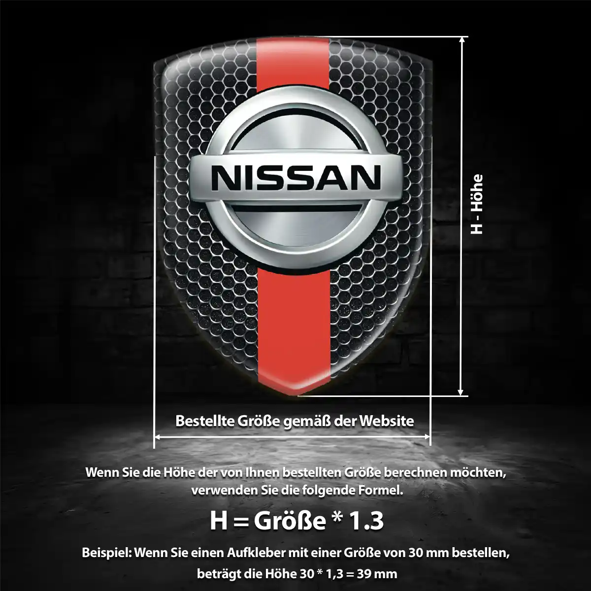 Nissan Wappen Aufkleber Auto Hohe Qualität