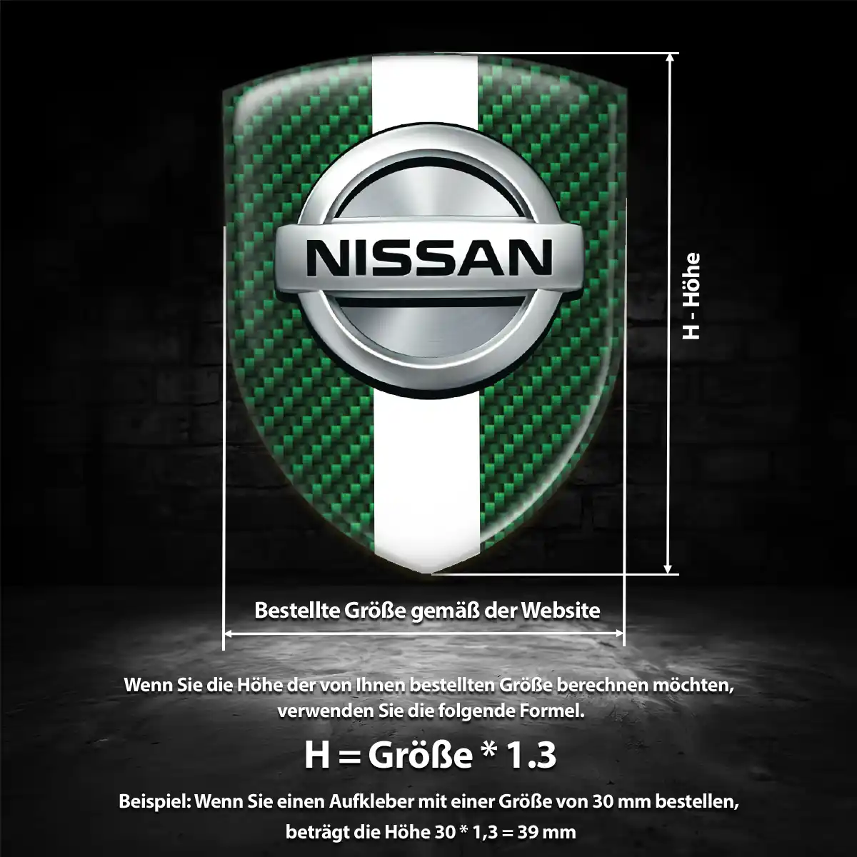 Nissan Wappen Aufkleber Auto Limitierte Auflage