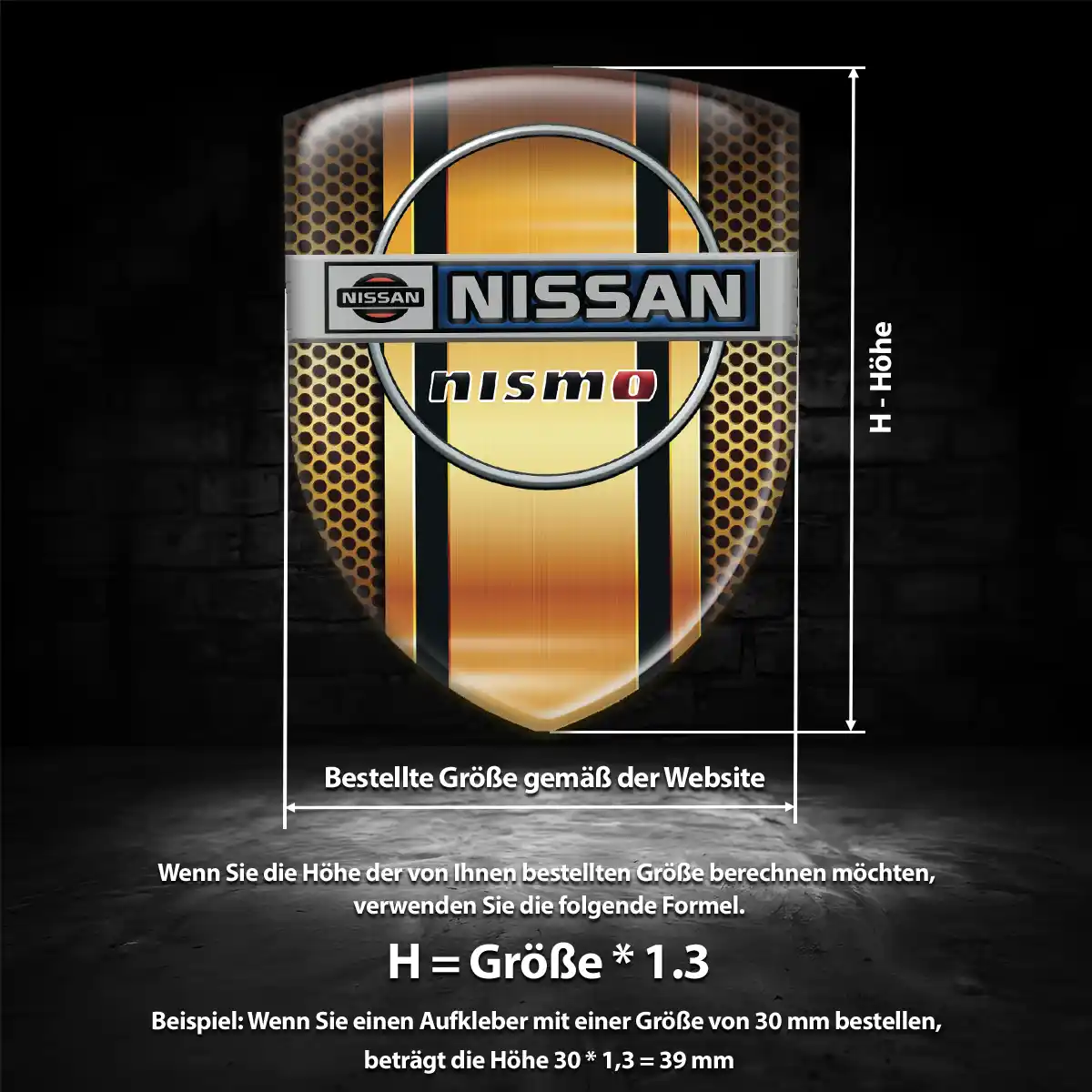 Nissan Wappen Aufkleber Auto Premiumqualität