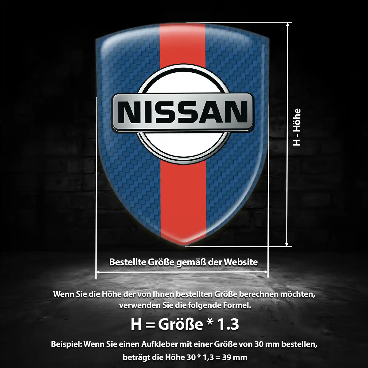 Nissan Wappen Aufkleber Auto Tuningfahrzeug