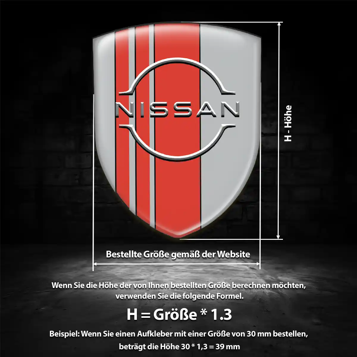 Nissan Wappen Aufkleber Edles Design