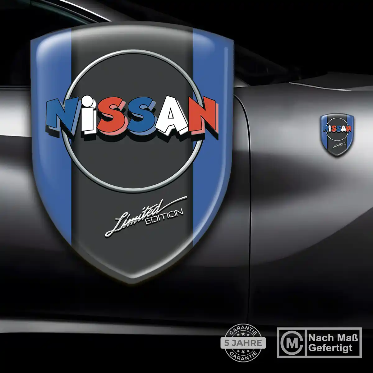Nissan Wappen Aufkleber Emblem Anspruchsvolles Design