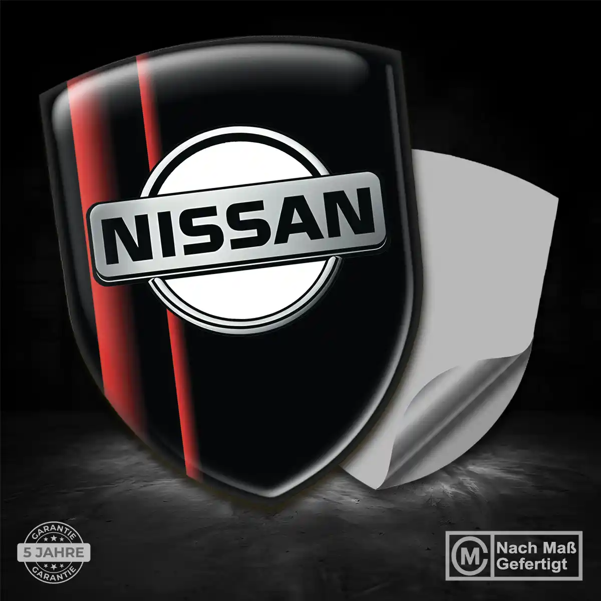 Nissan Wappen Aufkleber Emblem Auto Elegantes Design