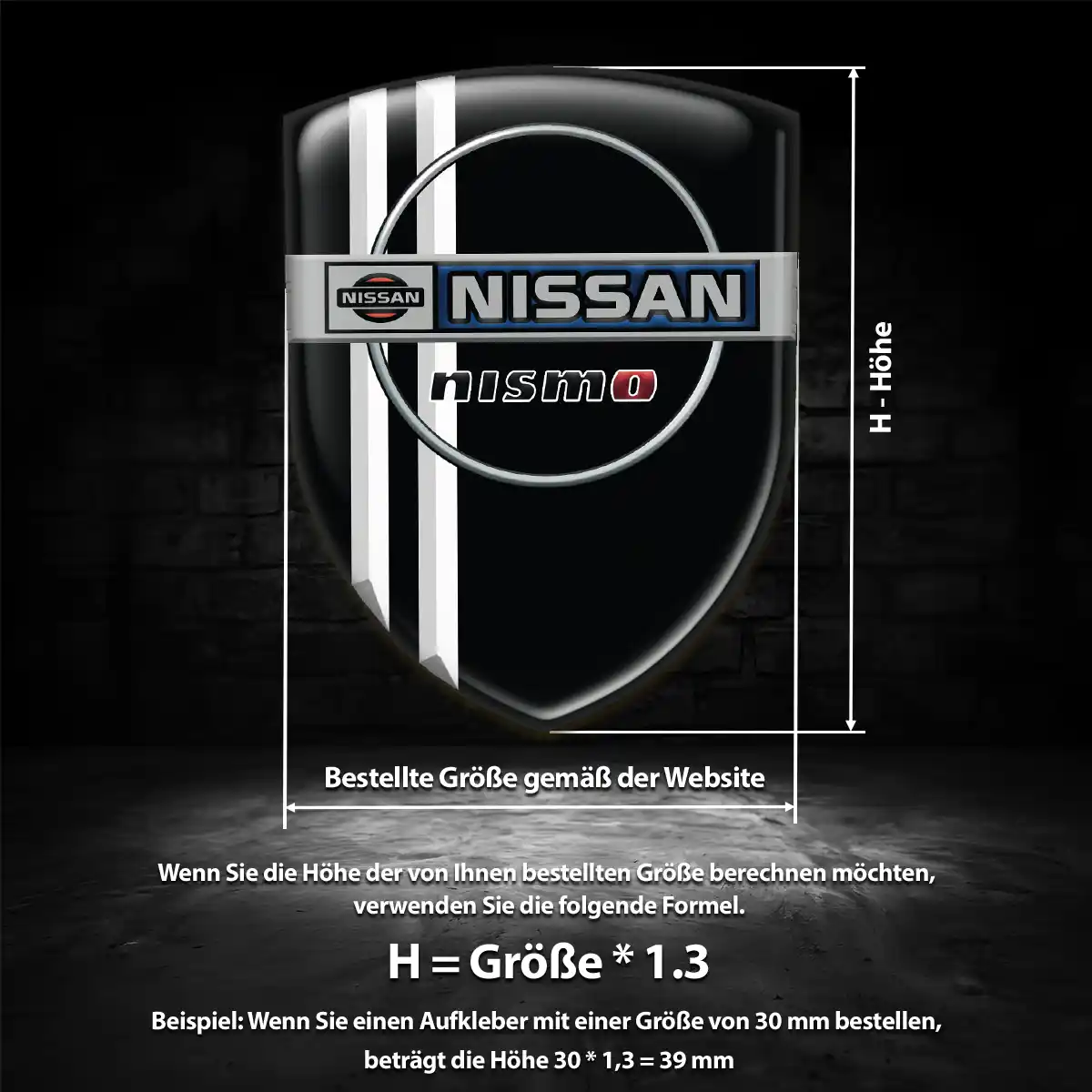 Nissan Wappen Aufkleber Emblem Auto Erstklassige Qualität