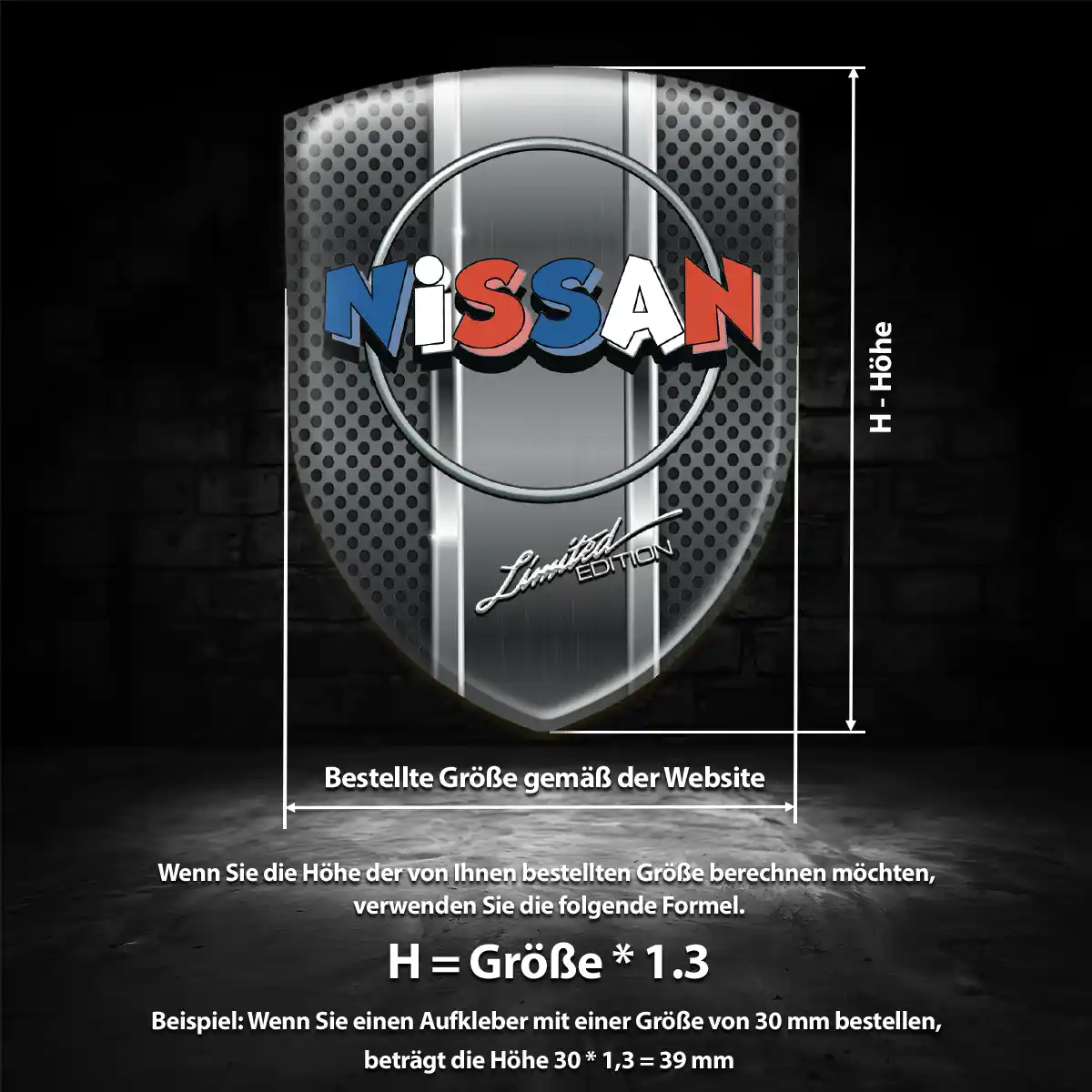 Nissan Wappen Aufkleber Emblem Auto Exterieurdesign