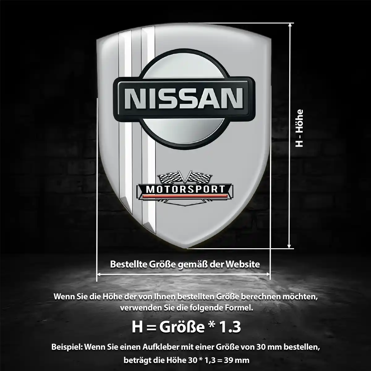 Nissan Wappen Aufkleber Emblem Auto Höchste Qualität