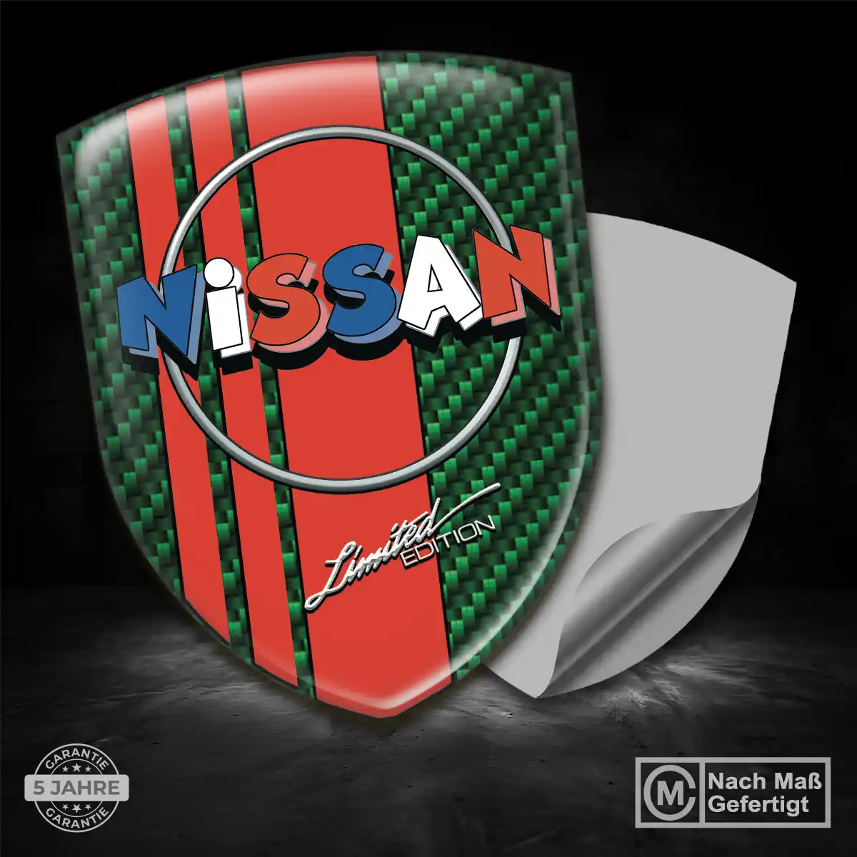 Nissan Wappen Aufkleber Emblem Auto Hochwertiges Harz