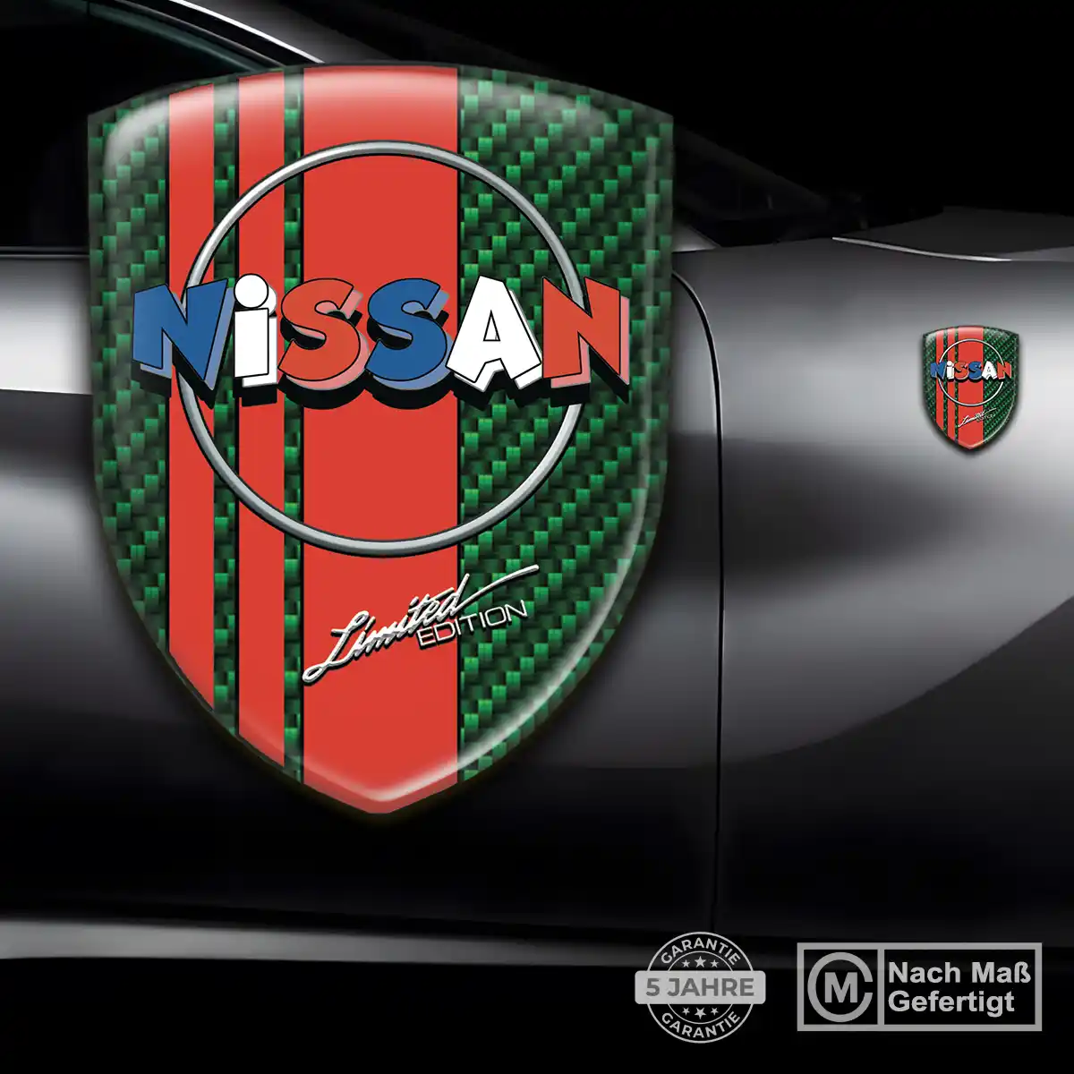 Nissan Wappen Aufkleber Emblem Auto Hochwertiges Harz
