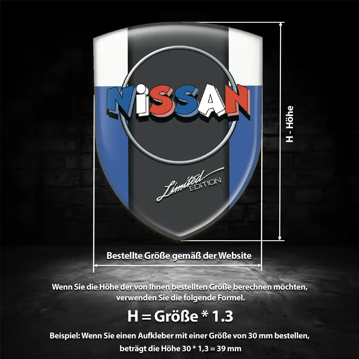 Nissan Wappen Aufkleber Emblem Auto Modernes Design