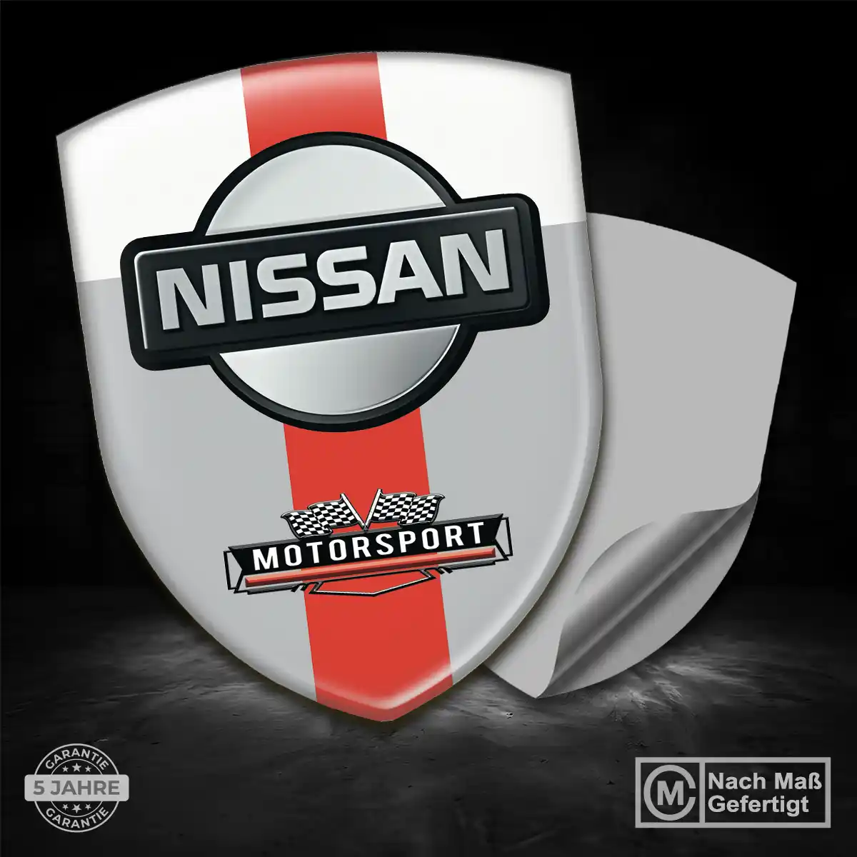 Nissan Wappen Aufkleber Emblem Auto Premium-Edition