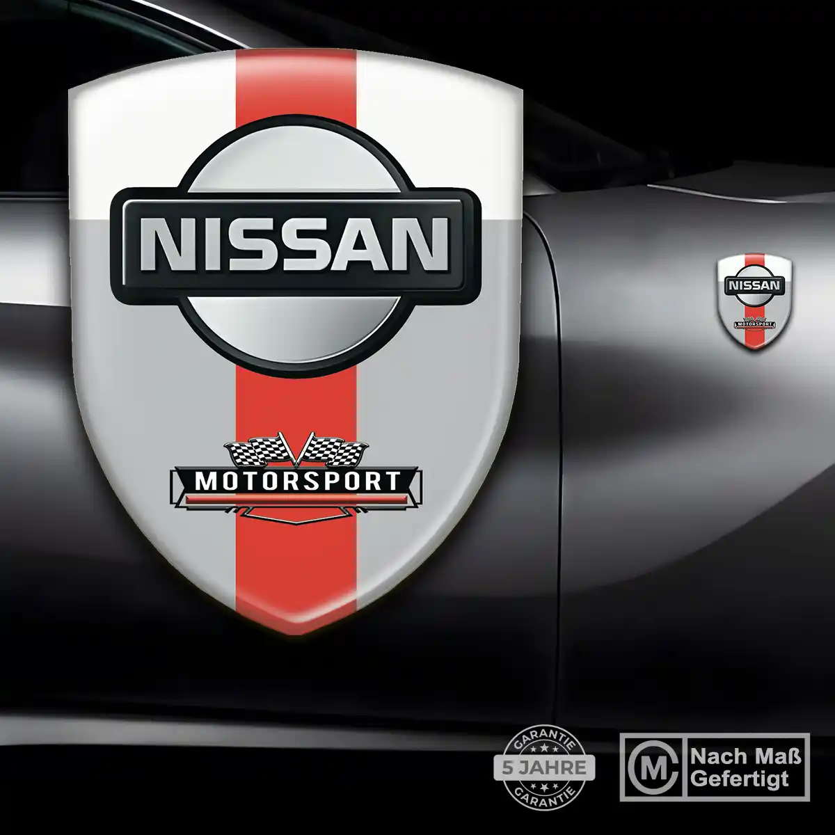 Nissan Wappen Aufkleber Emblem Auto Premium-Edition