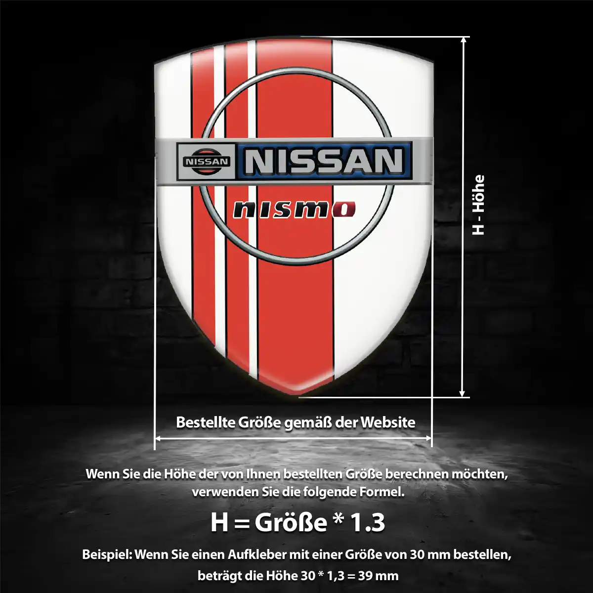Nissan Wappen Aufkleber Emblem Auto Premiumqualität