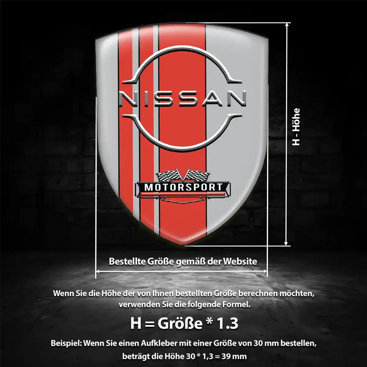 Nissan Wappen Aufkleber Emblem Auto Stilvolles Design