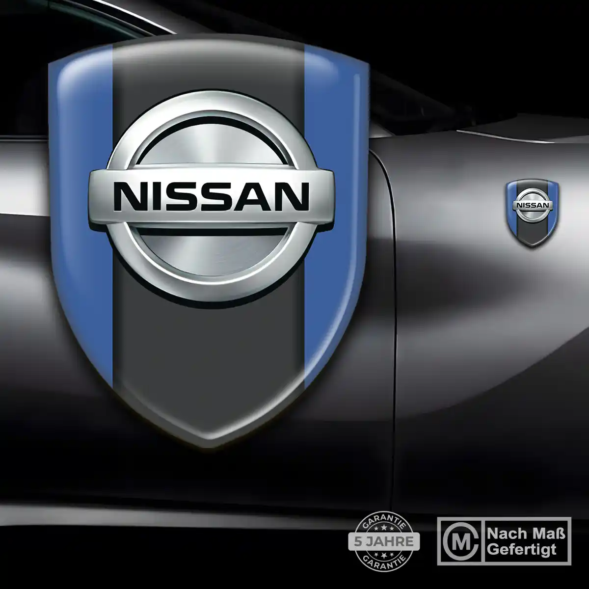 Nissan Wappen Aufkleber Emblem Höchste Qualität