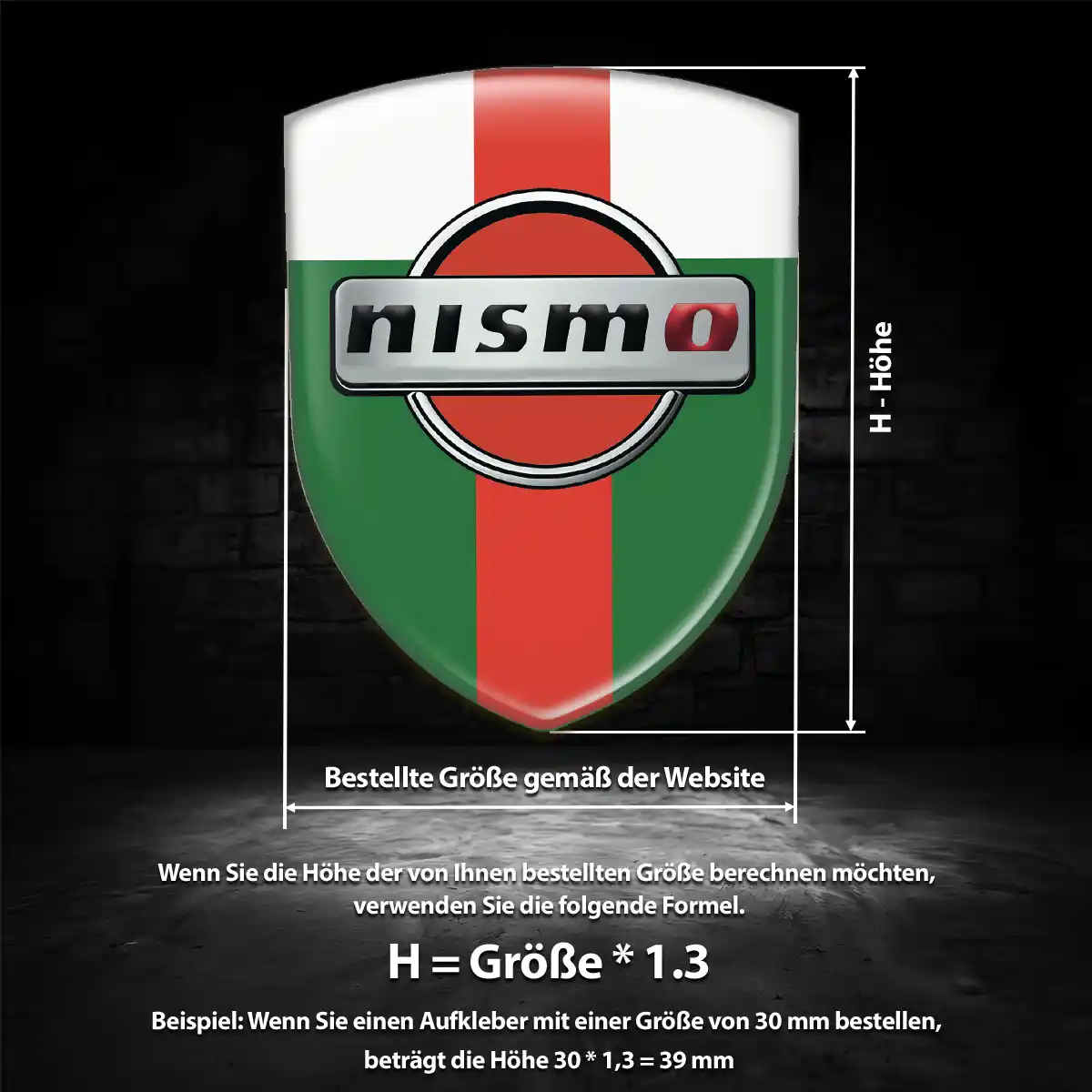 Nissan Wappen Aufkleber Emblem Hohe Qualität