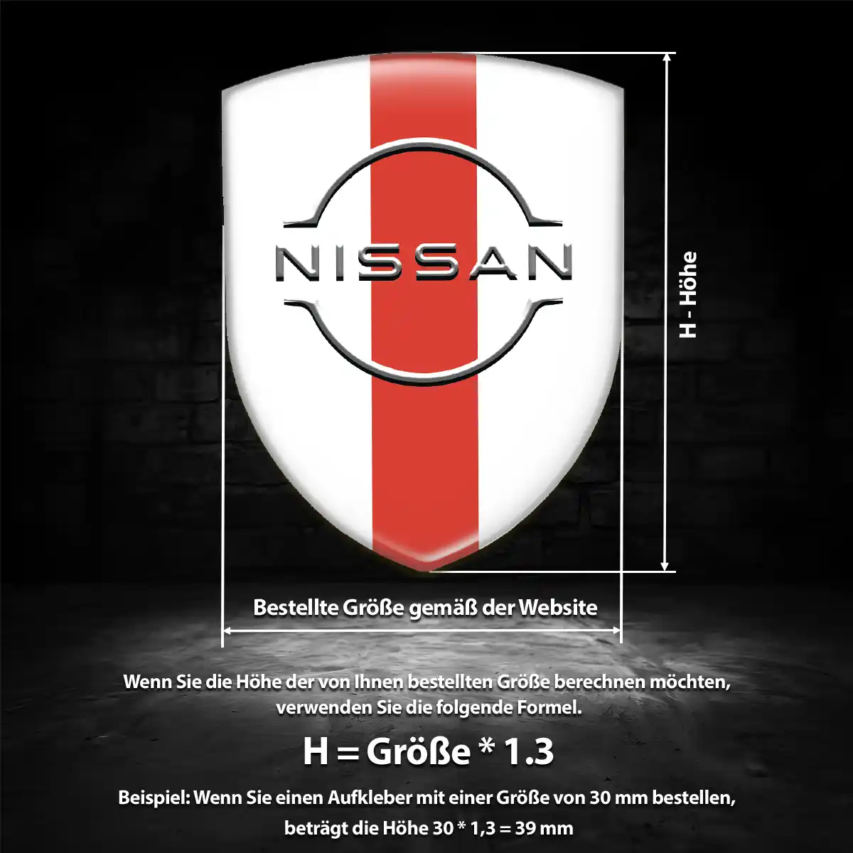 Nissan Wappen Aufkleber Emblem Limitierte Auflage