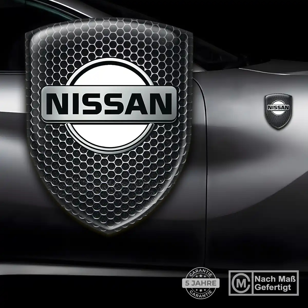 Nissan Wappen Aufkleber Emblem Modernes Design