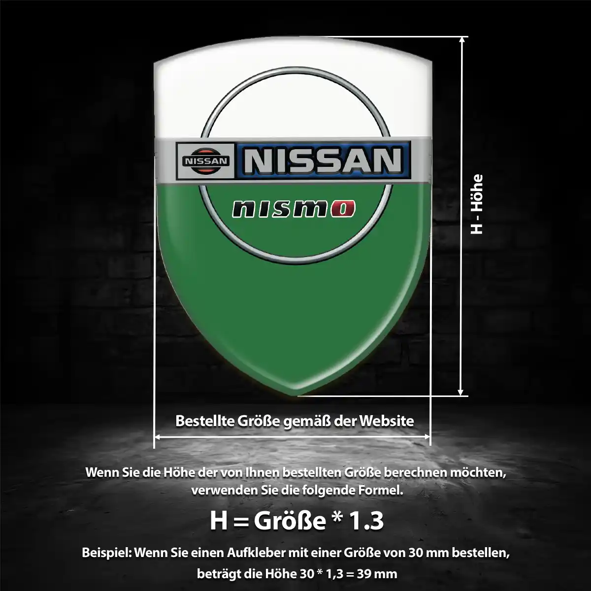 Nissan Wappen Aufkleber Limitierte Auflage