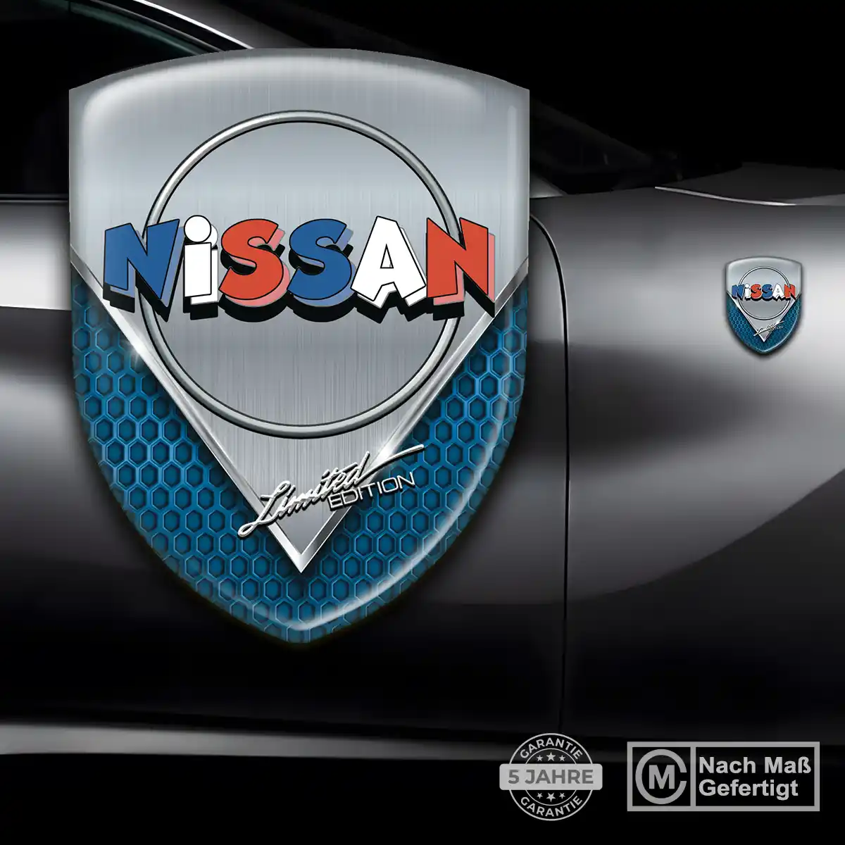 Nissan Wappen Aufkleber Modernes Design