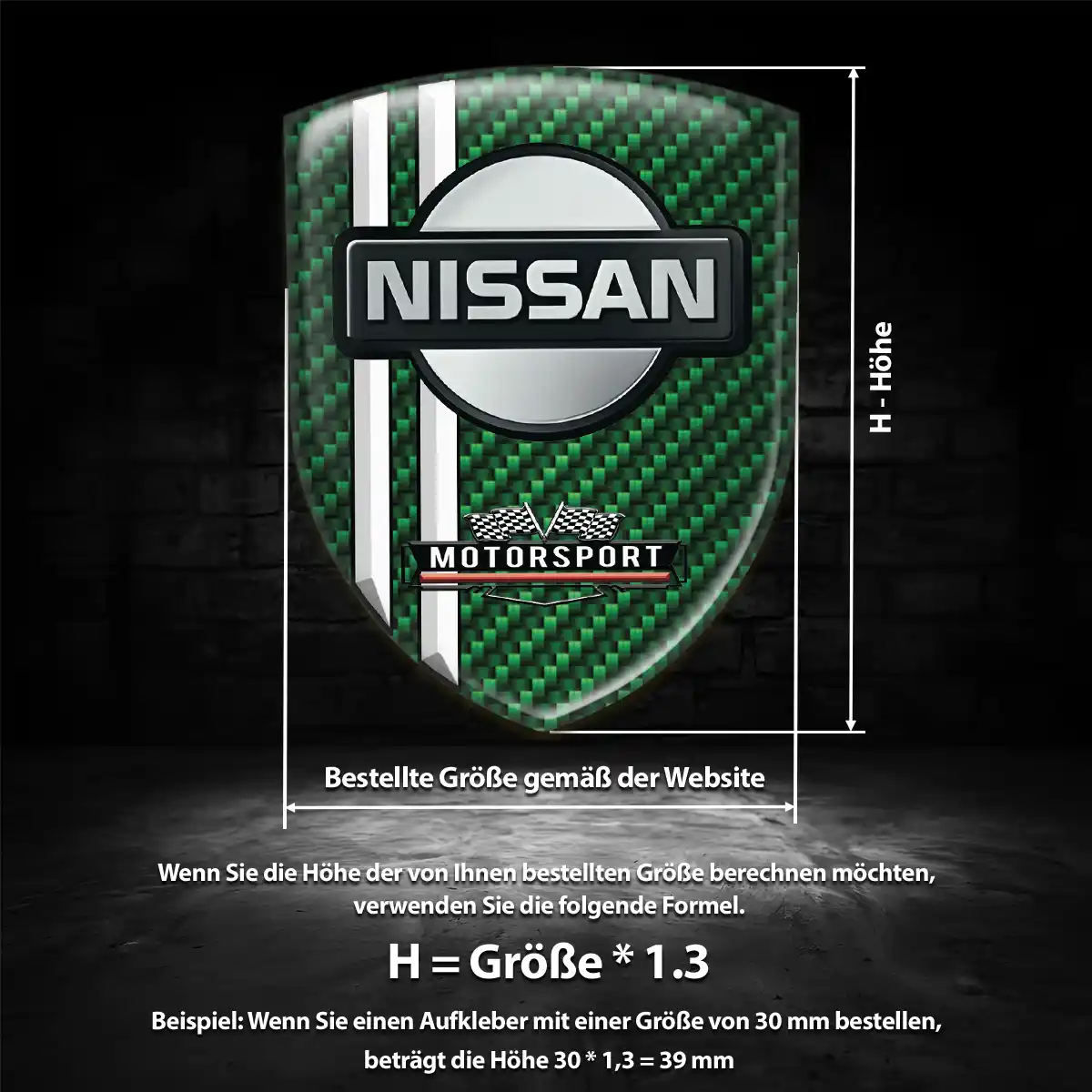 Nissan Wappen Aufkleber Spitzenqualität