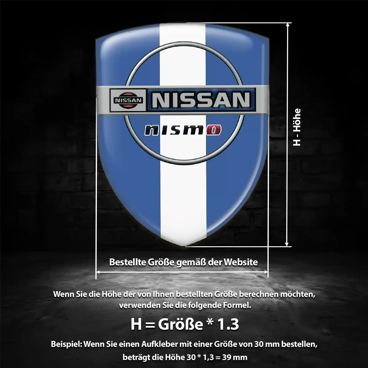 Nissan Wappen Aufkleber Stilvolles Design