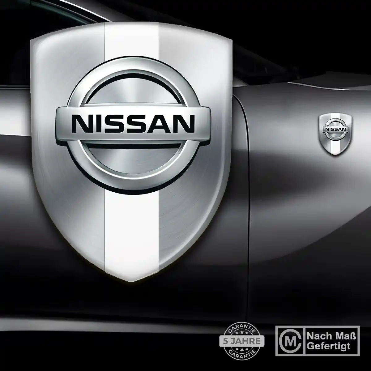 Nissan Wappen Emblem Aufkleber Auto Elegantes Design