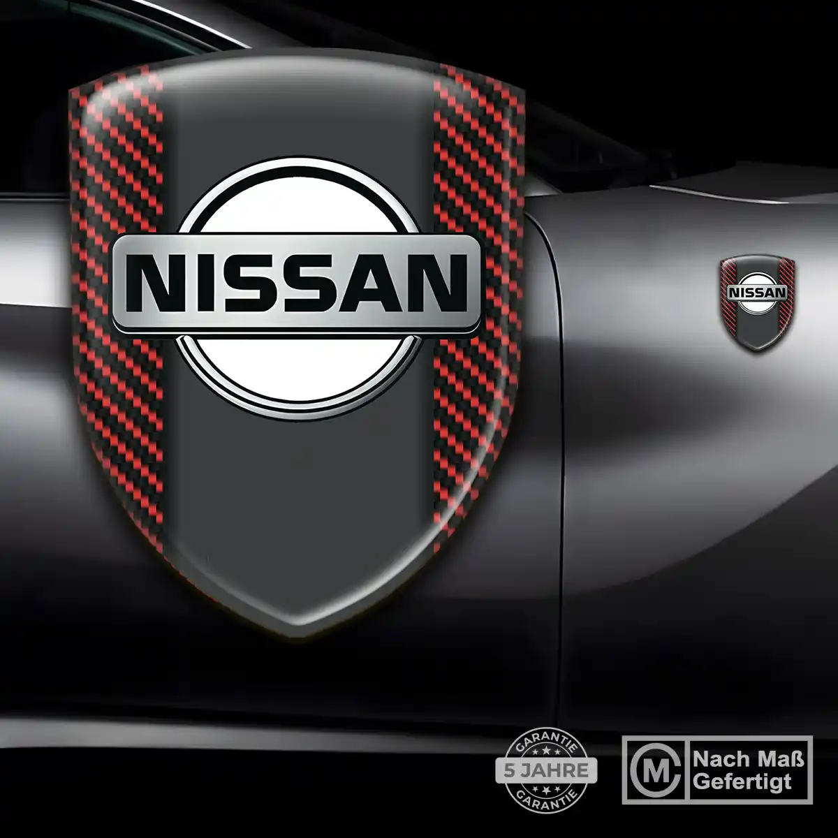 Nissan Wappen Emblem Aufkleber Auto Interieurdesign