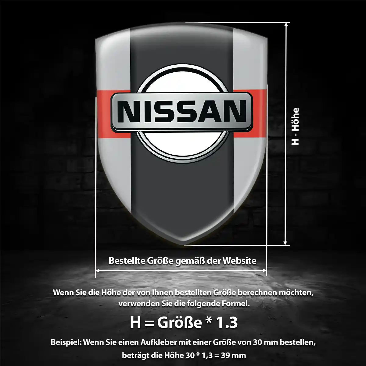 Nissan Wappen Emblem Aufkleber Auto Stilvolles Design