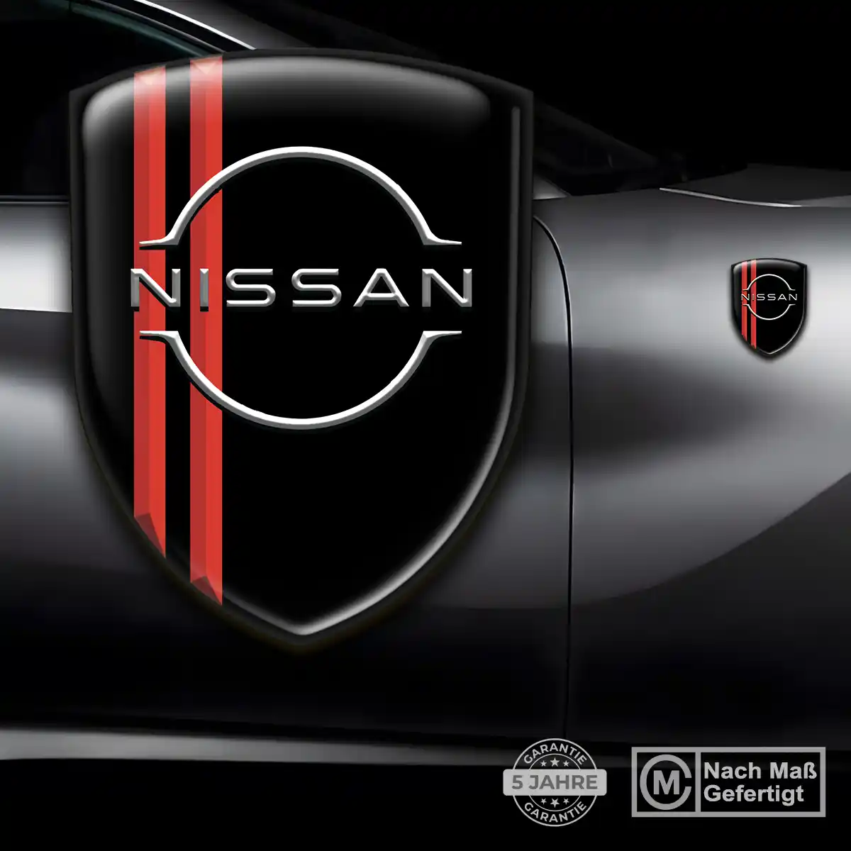 Nissan Wappen Emblem Aufkleber Hochwertiges Harz