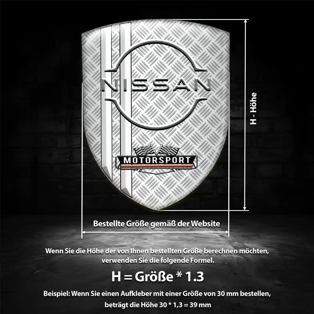 Nissan Wappen Emblem Aufkleber Hohe Qualität
