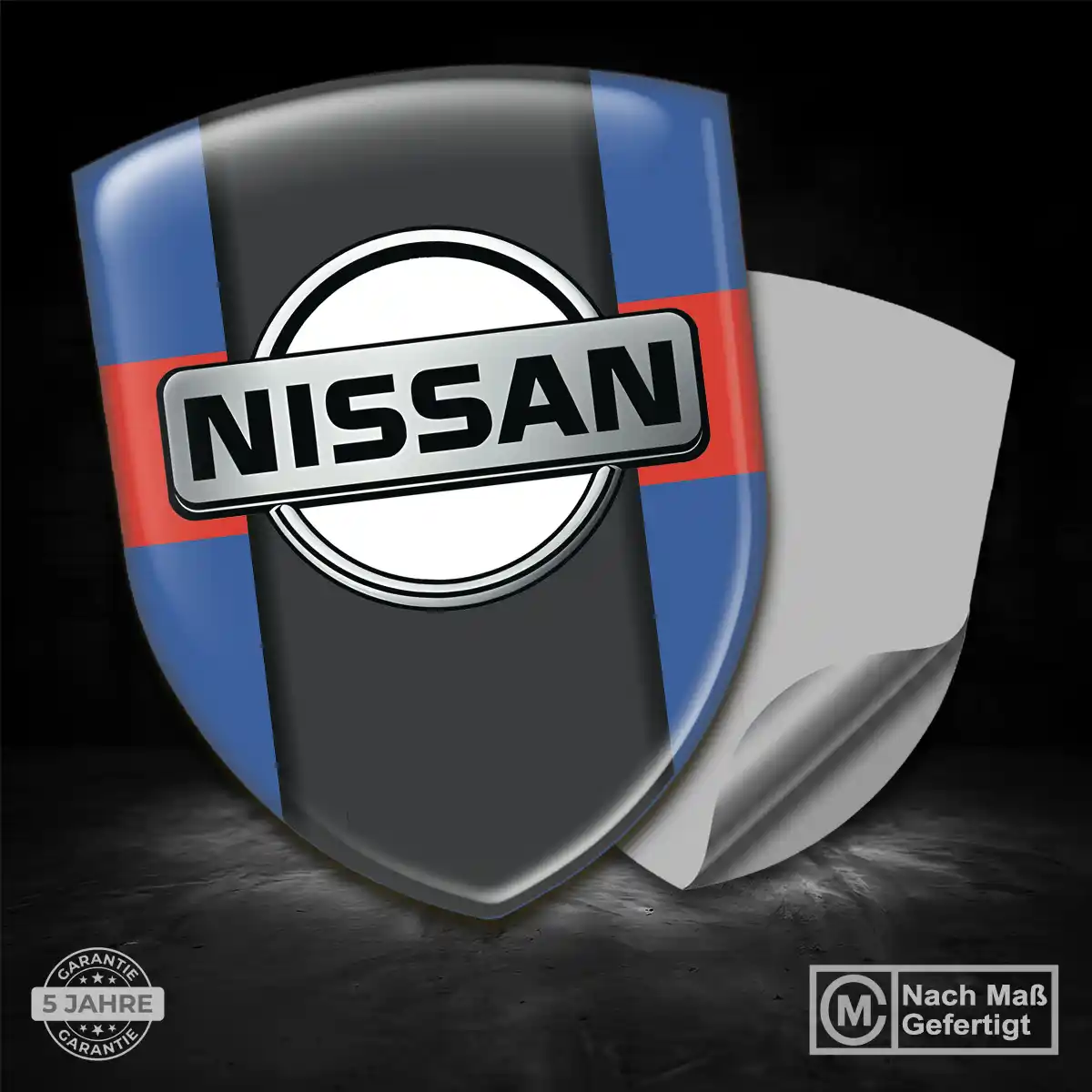 Nissan Wappen Emblem Aufkleber Limitierte Auflage