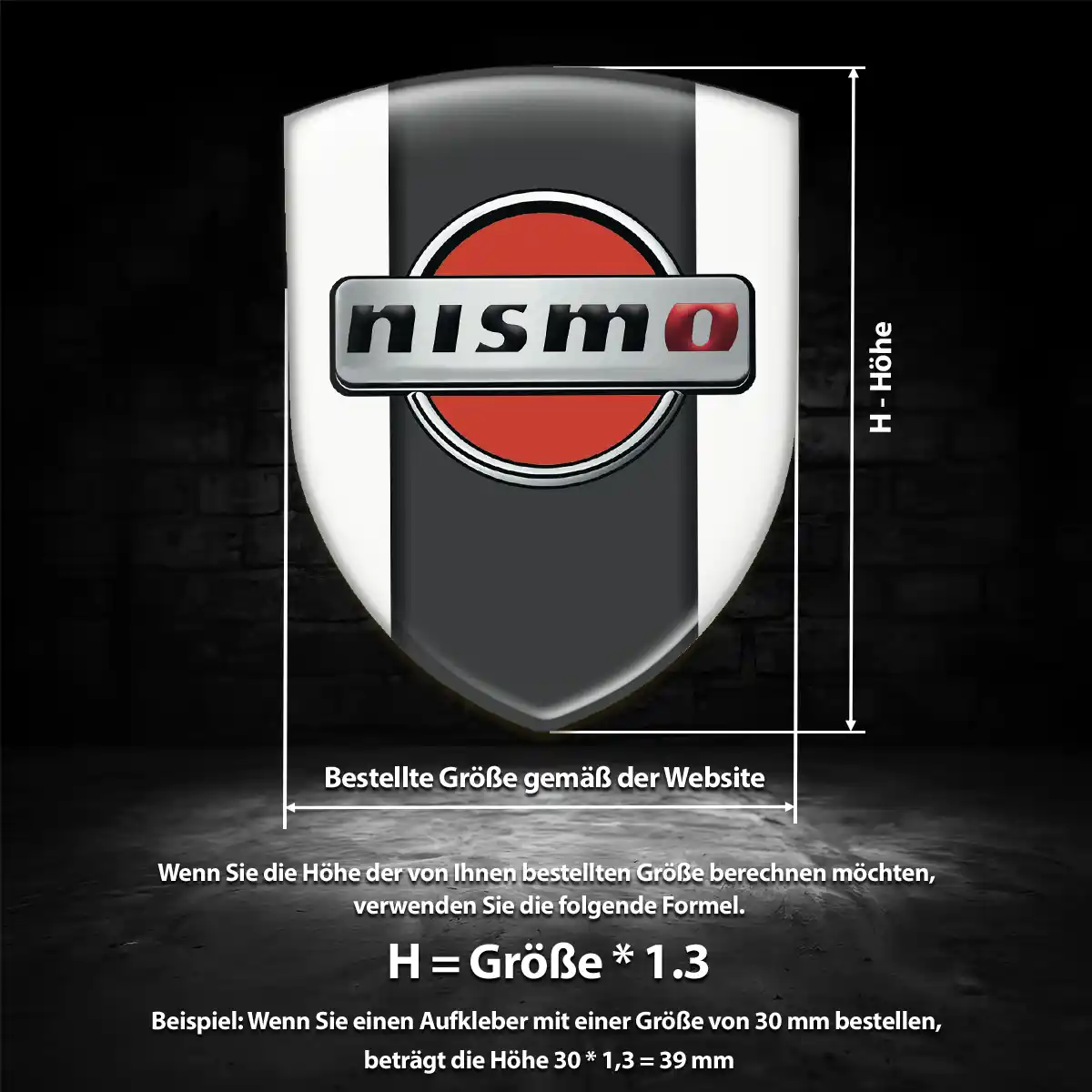 Nissan Wappen Emblem Aufkleber Markenedition