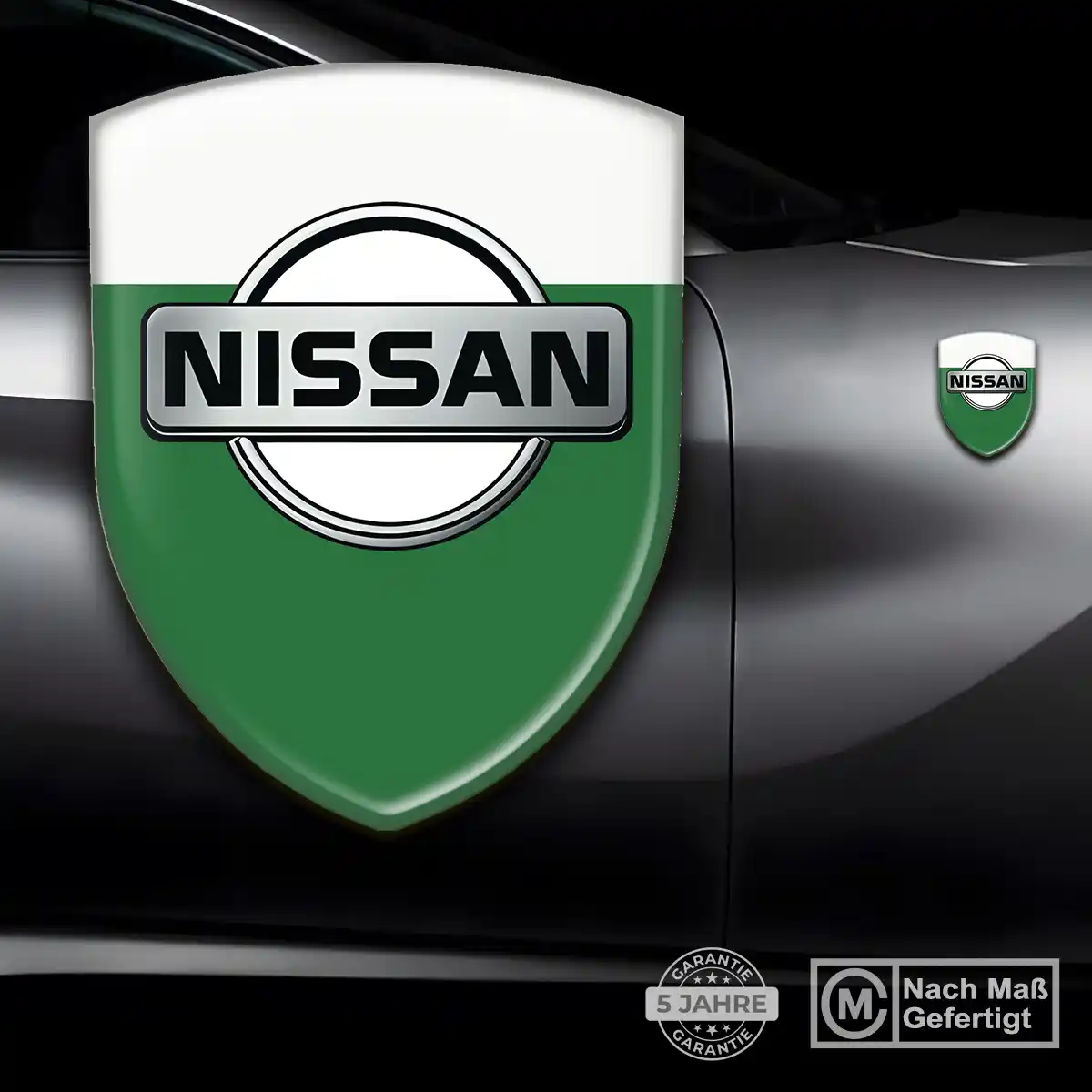 Nissan Wappen Emblem Aufkleber Modernes Design