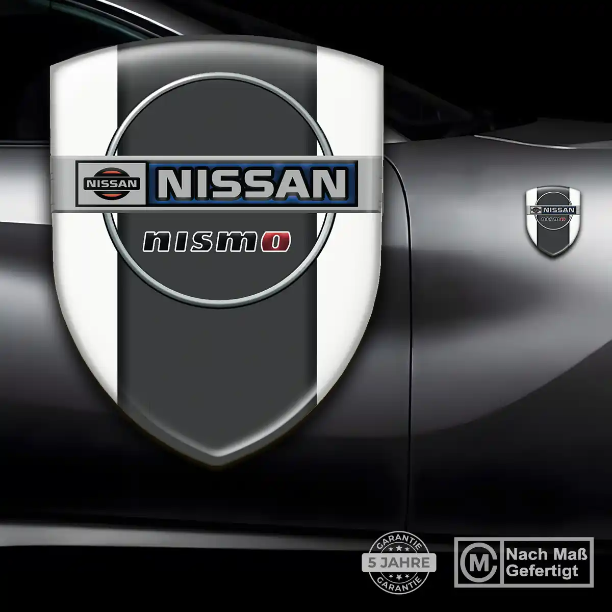 Nissan Wappen Emblem Aufkleber Premium-Edition