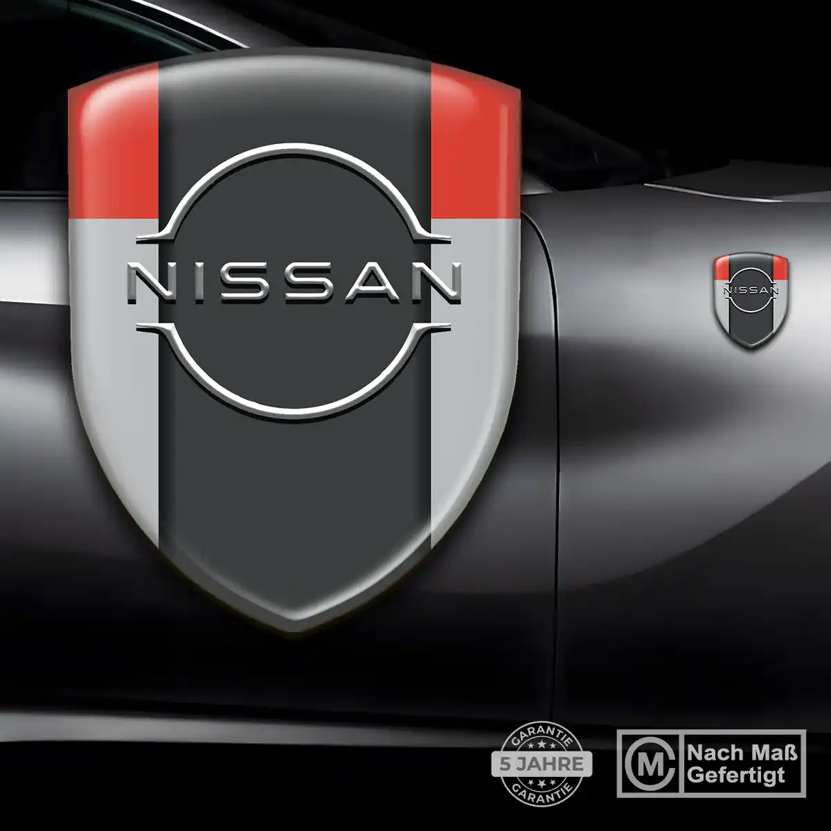 Nissan Wappen Emblem Ausdrucksstarkes Design