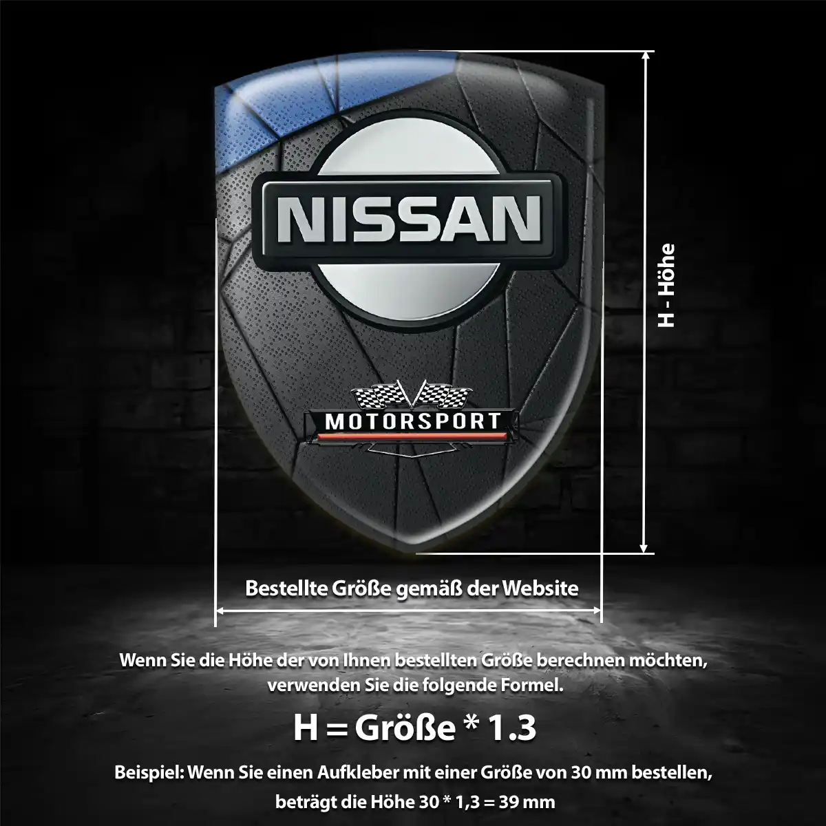 Nissan Wappen Emblem Auto Ausdrucksstarkes Design