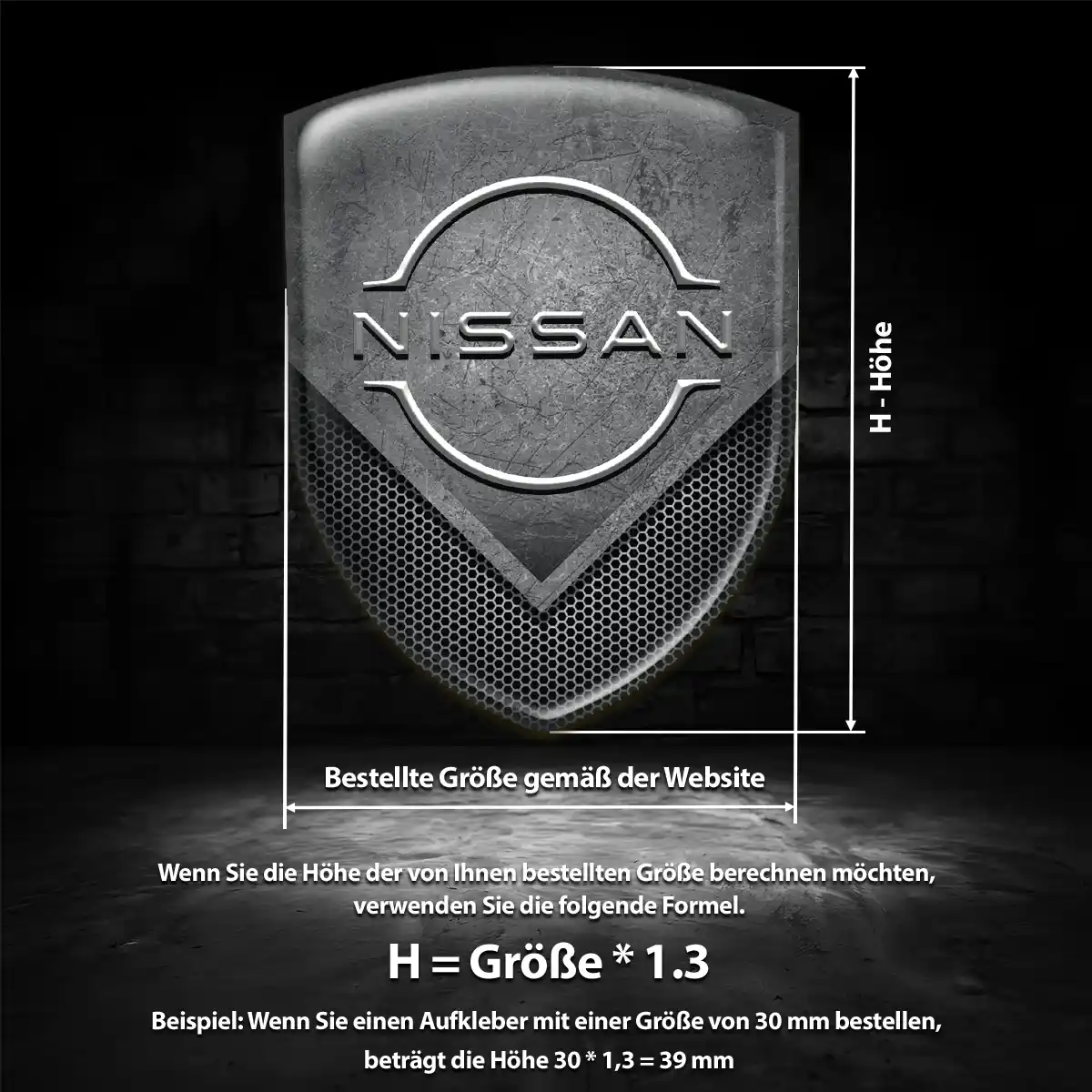 Nissan Wappen Emblem Auto Höchste Qualität