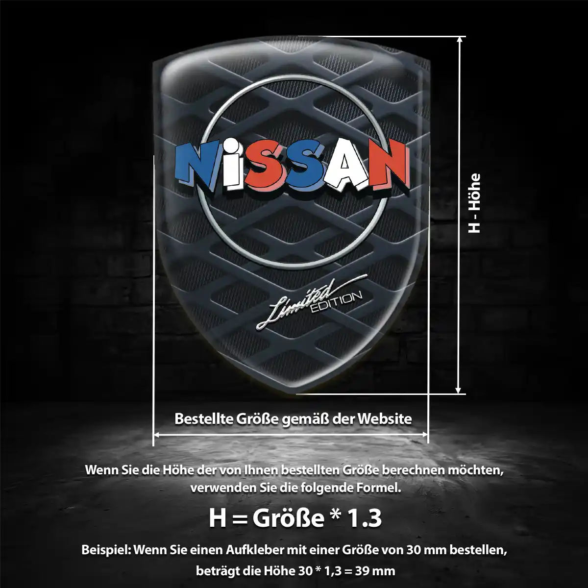 Nissan Wappen Emblem Auto Premiumqualität