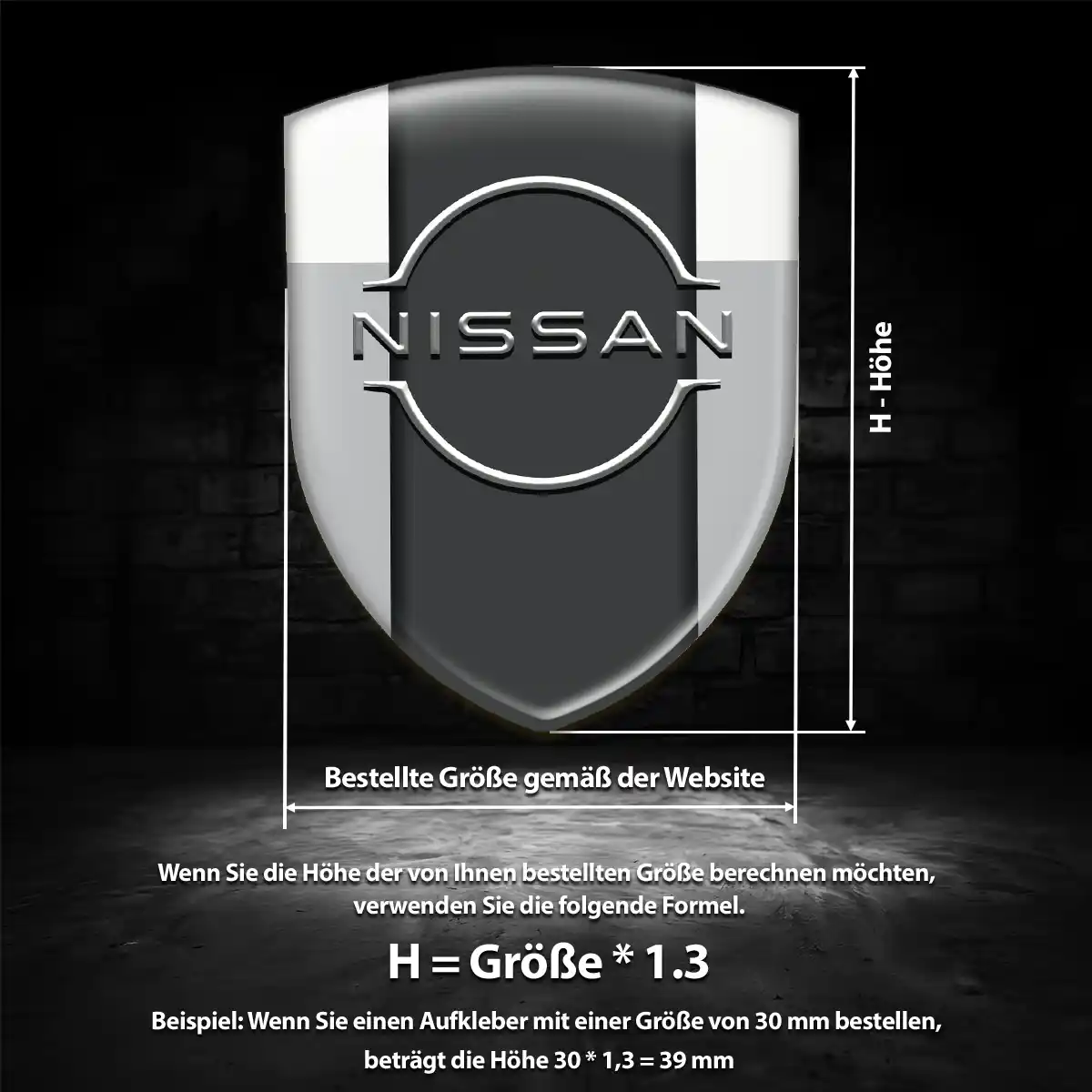 Nissan Wappen Emblem Edles Design