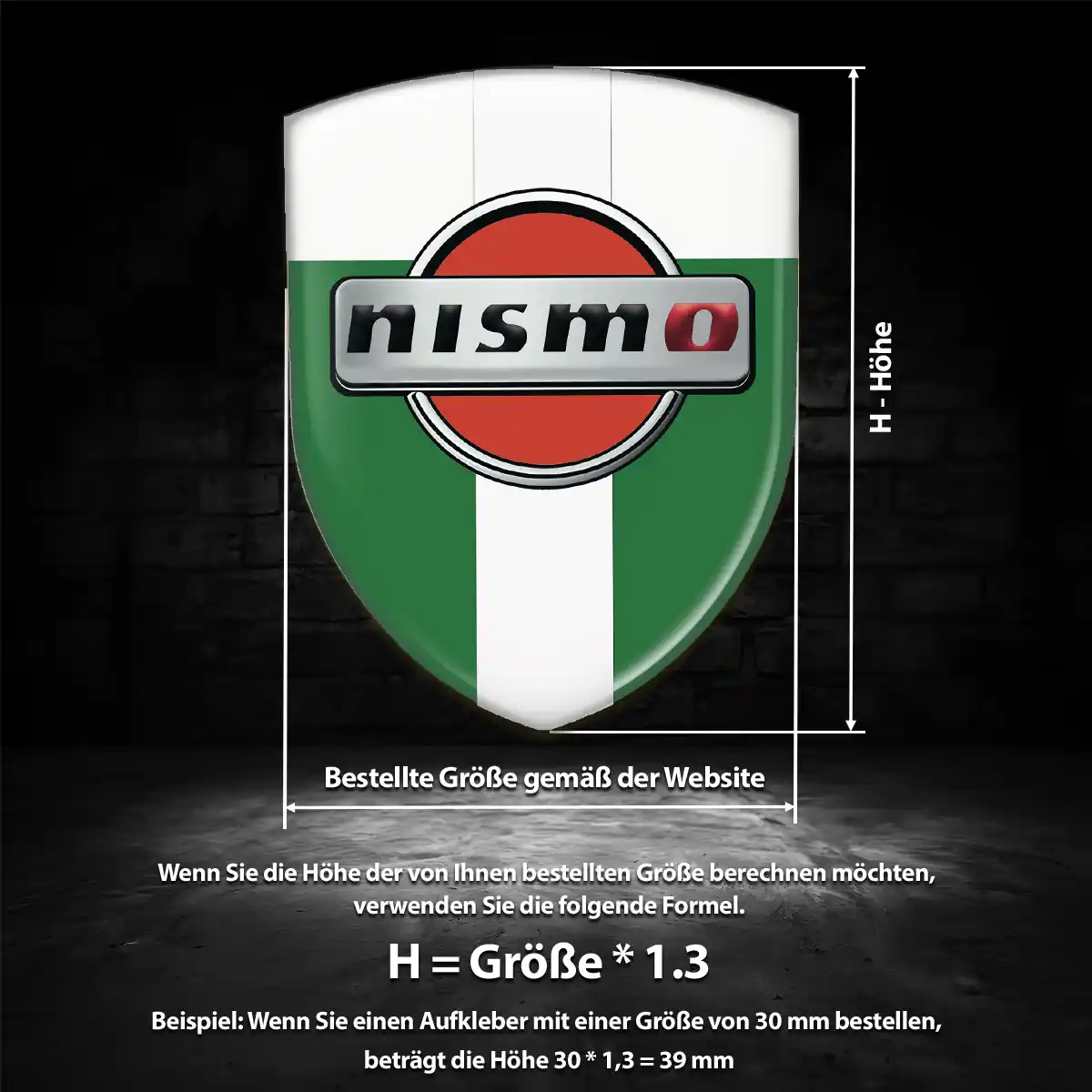 Nissan Wappen Emblem Hochwertiges Harz